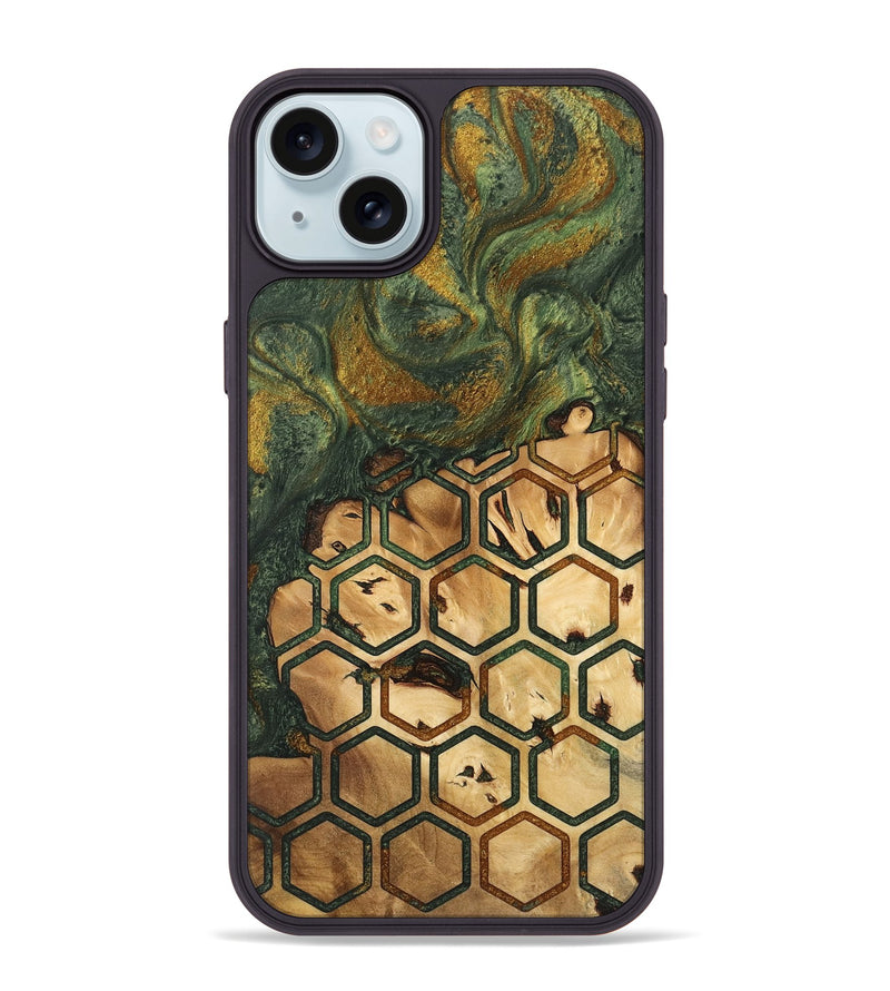 iPhone 15 Plus Wood Phone Case - Jasmyn (Pattern, 746487)