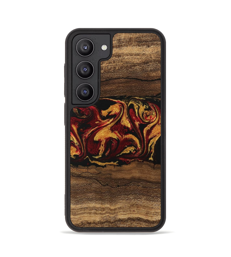 Galaxy S23 Wood Phone Case - Edwina (Red, 746488)