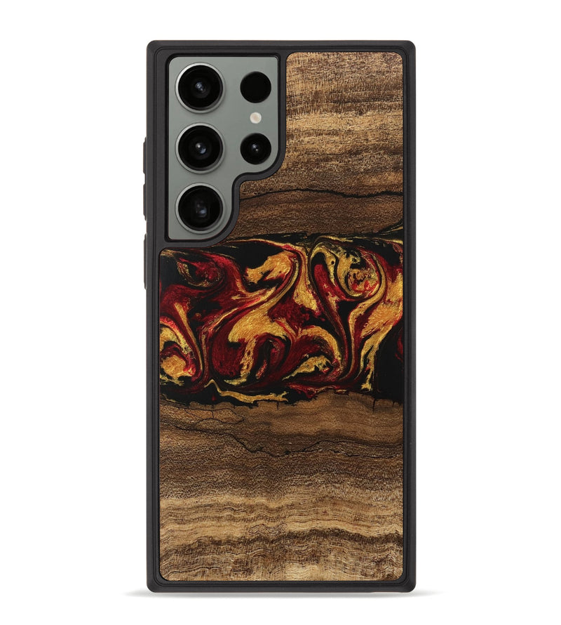 Galaxy S23 Ultra Wood Phone Case - Edwina (Red, 746488)