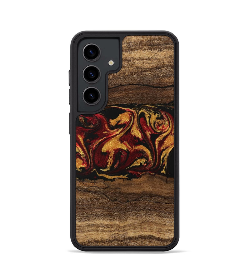 Galaxy S24 Wood Phone Case - Edwina (Red, 746488)