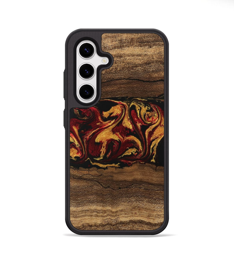 Galaxy S25 Wood Phone Case - Edwina (Red, 746488)