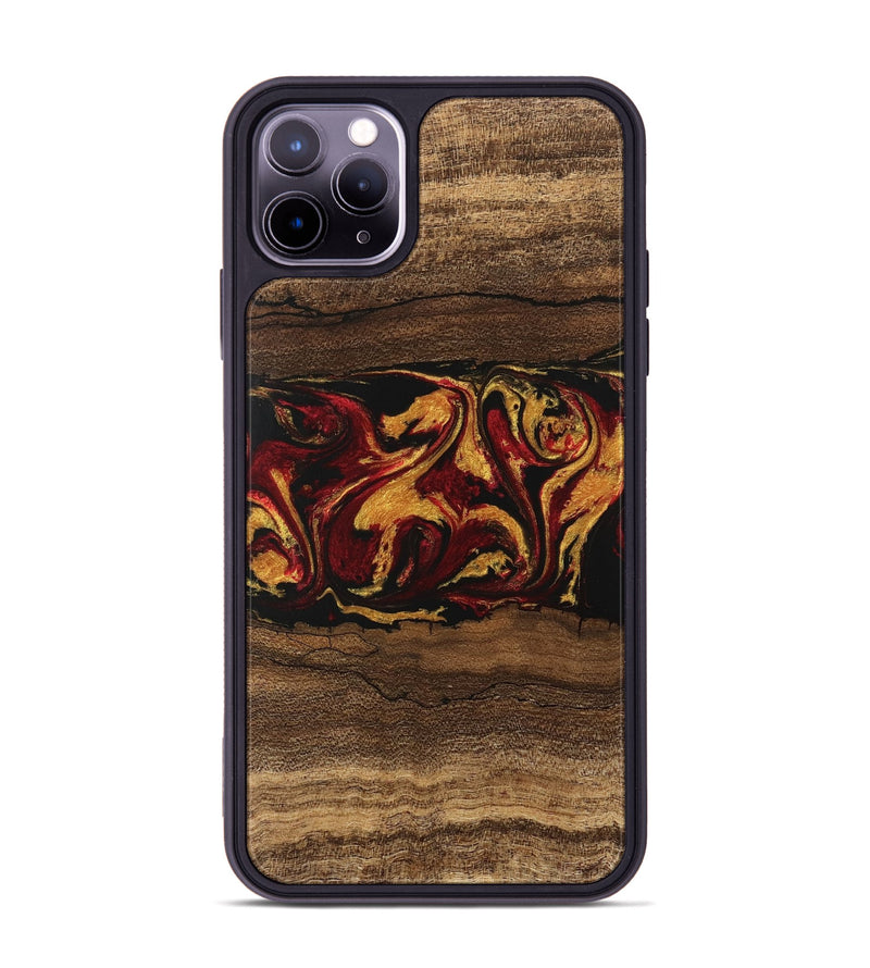 iPhone 11 Pro Max Wood Phone Case - Edwina (Red, 746488)