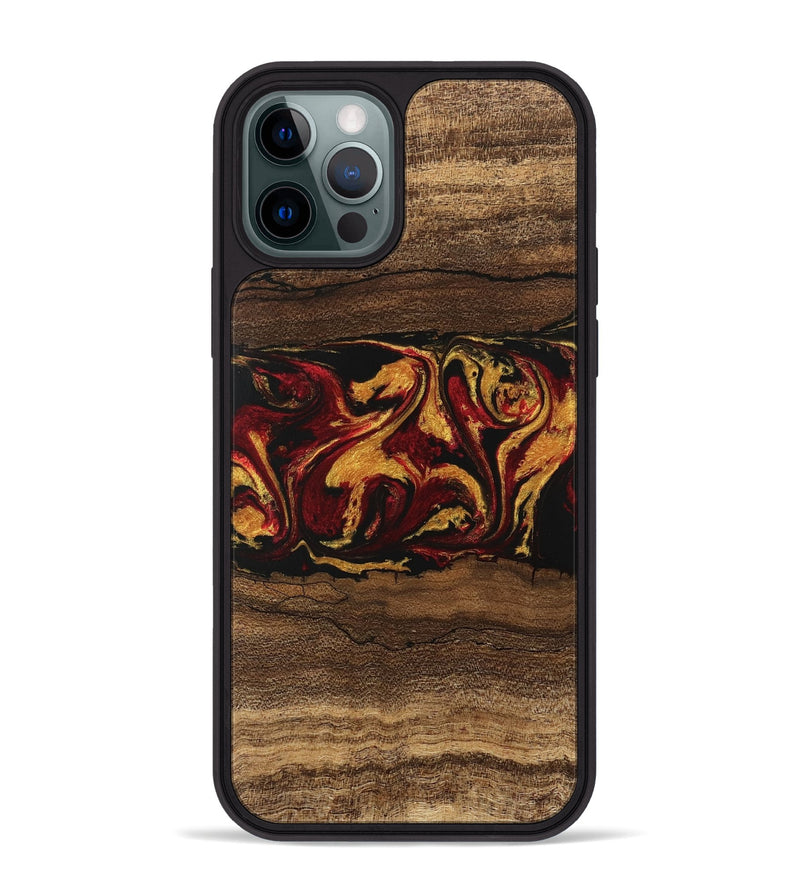 iPhone 12 Pro Max Wood Phone Case - Edwina (Red, 746488)