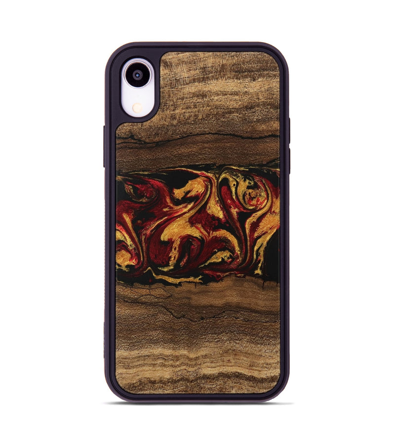 iPhone Xr Wood Phone Case - Edwina (Red, 746488)