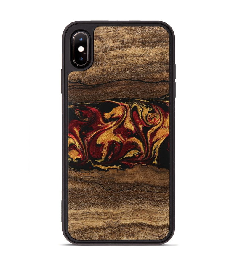 iPhone Xs Max Wood Phone Case - Edwina (Red, 746488)