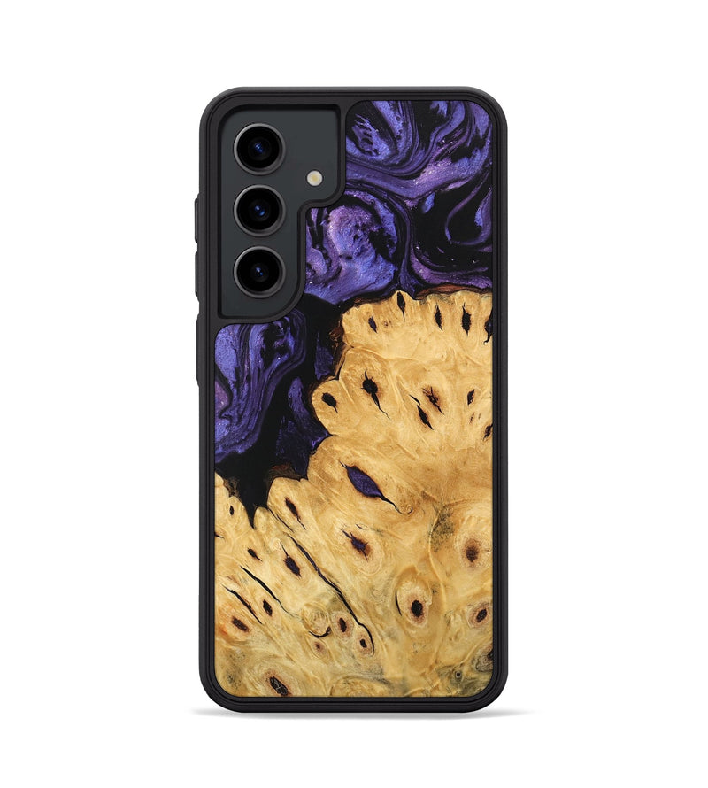 Galaxy S24 Wood Phone Case - Ilene (Purple, 746489)