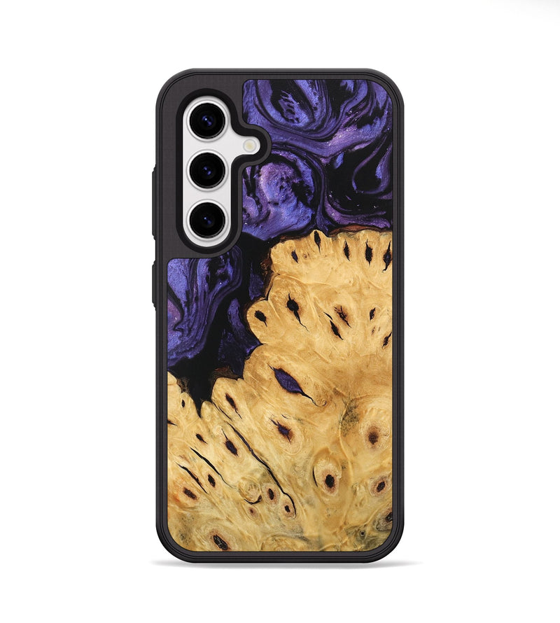 Galaxy S25 Wood Phone Case - Ilene (Purple, 746489)