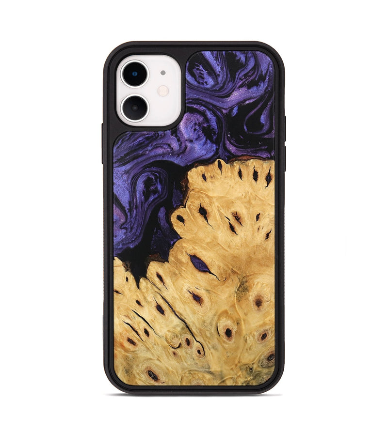 iPhone 11 Wood Phone Case - Ilene (Purple, 746489)