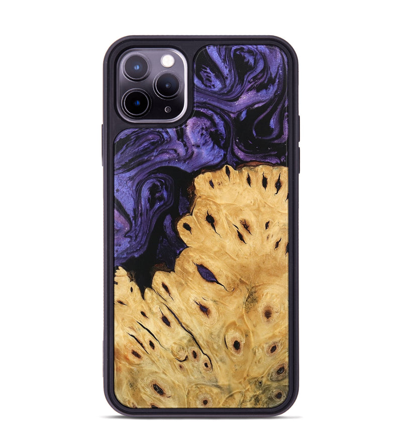 iPhone 11 Pro Max Wood Phone Case - Ilene (Purple, 746489)