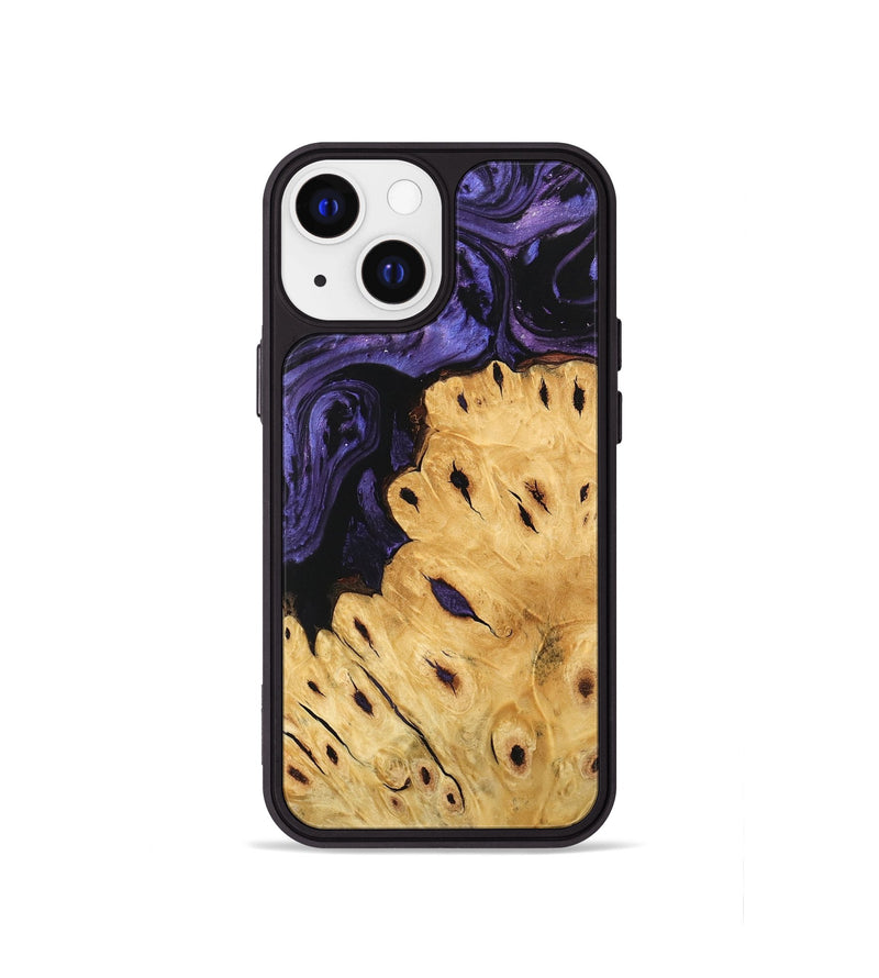 iPhone 13 mini Wood Phone Case - Ilene (Purple, 746489)