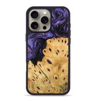 iPhone 16 Pro Max Wood Phone Case - Ilene (Purple, 746489)