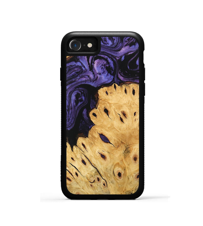 iPhone SE Wood Phone Case - Ilene (Purple, 746489)