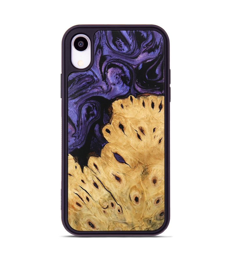 iPhone Xr Wood Phone Case - Ilene (Purple, 746489)