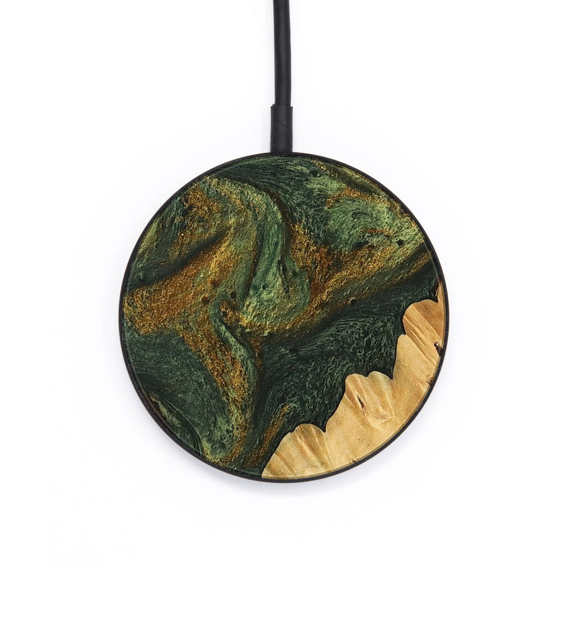 Circle Wood Wireless Charger - Shelva (Green, 746491)