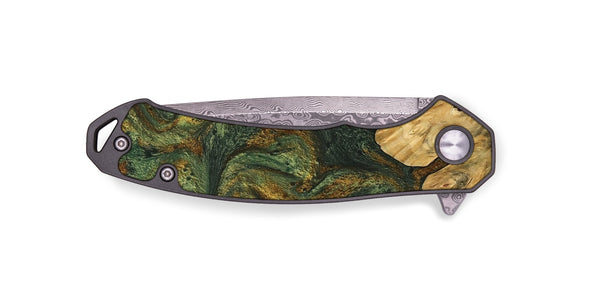 EDC Wood Pocket Knife - Shelva (Green, 746491)