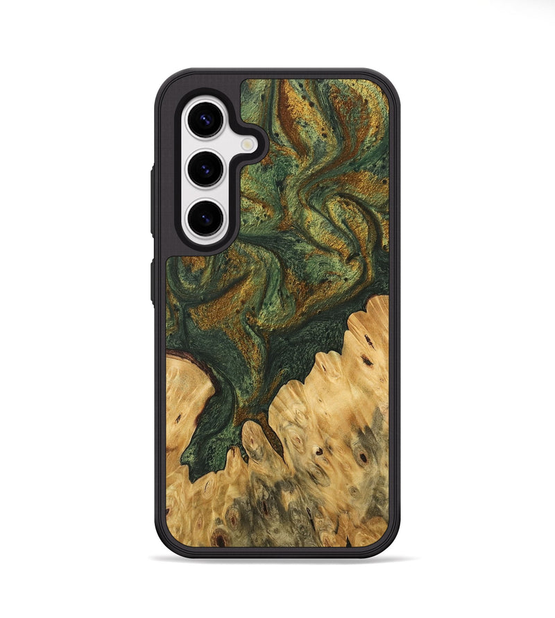 Galaxy S25 Wood Phone Case - Shelva (Green, 746491)