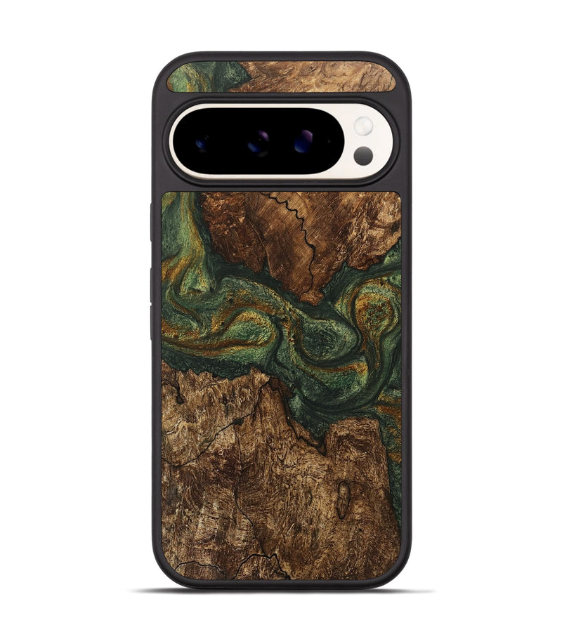 Pixel 9 Wood Phone Case - Adriane (Green, 746492)