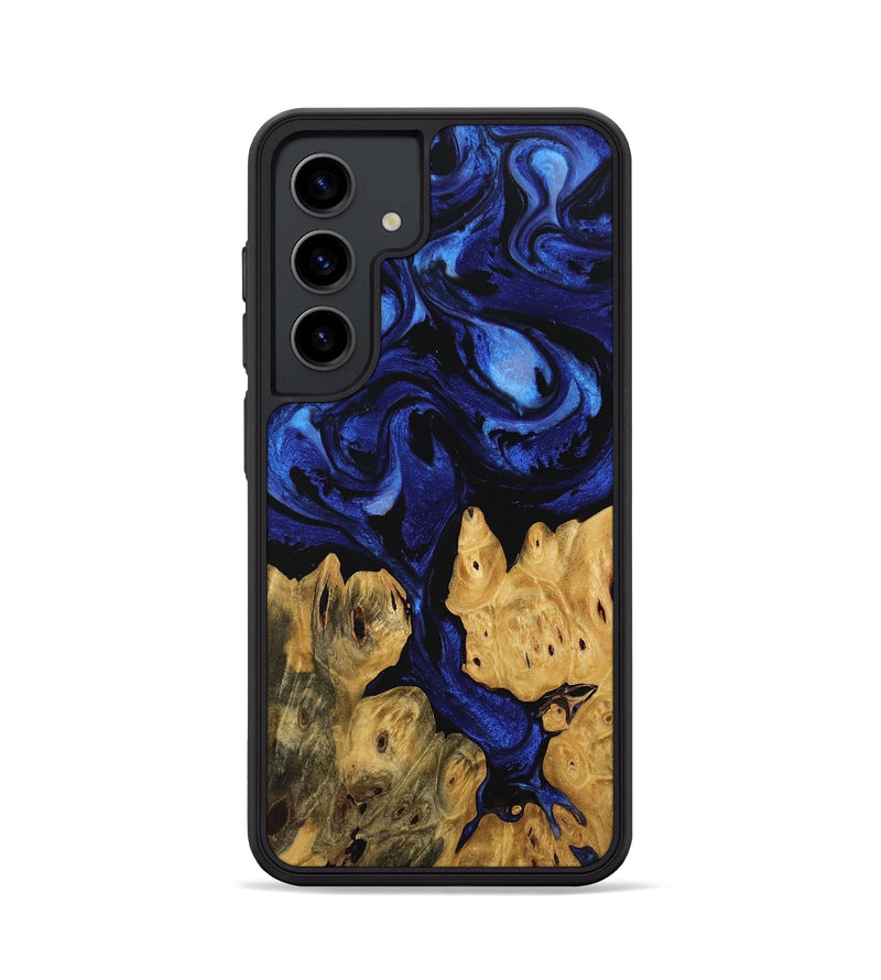 Galaxy S24 Wood Phone Case - Jaclyn (Blue, 746505)