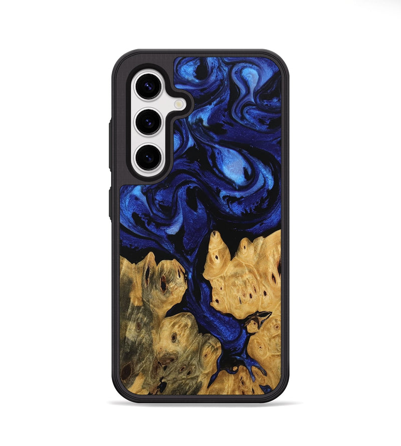 Galaxy S25 Plus Wood Phone Case - Jaclyn (Blue, 746505)