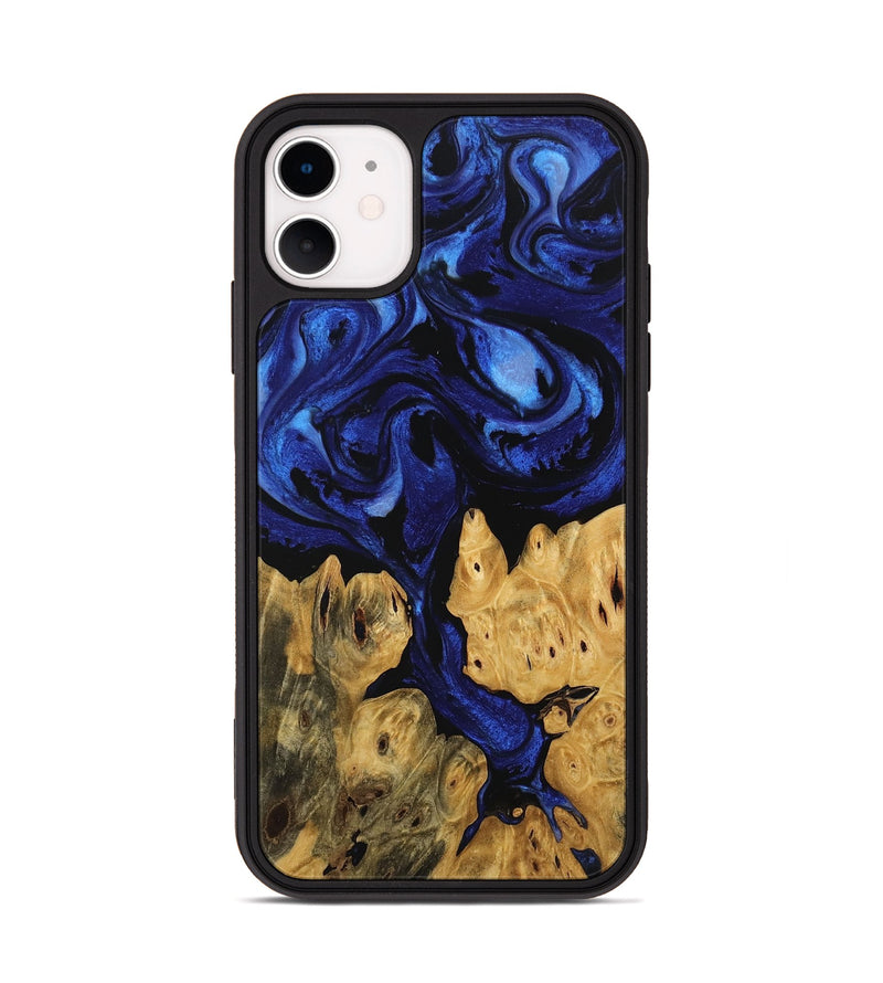 iPhone 11 Wood Phone Case - Jaclyn (Blue, 746505)