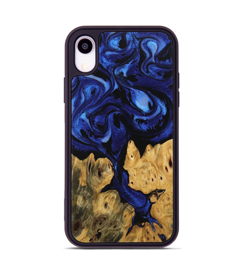 iPhone Xr Wood Phone Case - Jaclyn (Blue, 746505)