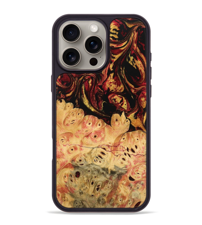 iPhone 16 Pro Max Wood Phone Case - Stacey (Red, 746506)