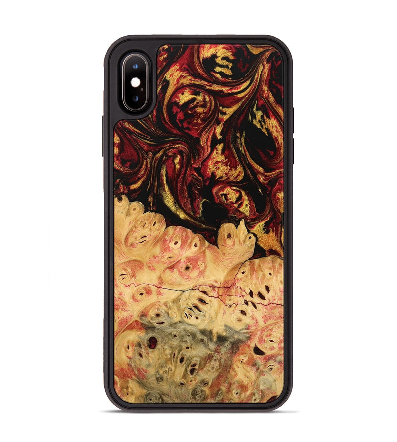 iPhone Xs Max Wood Phone Case - Stacey (Red, 746506)