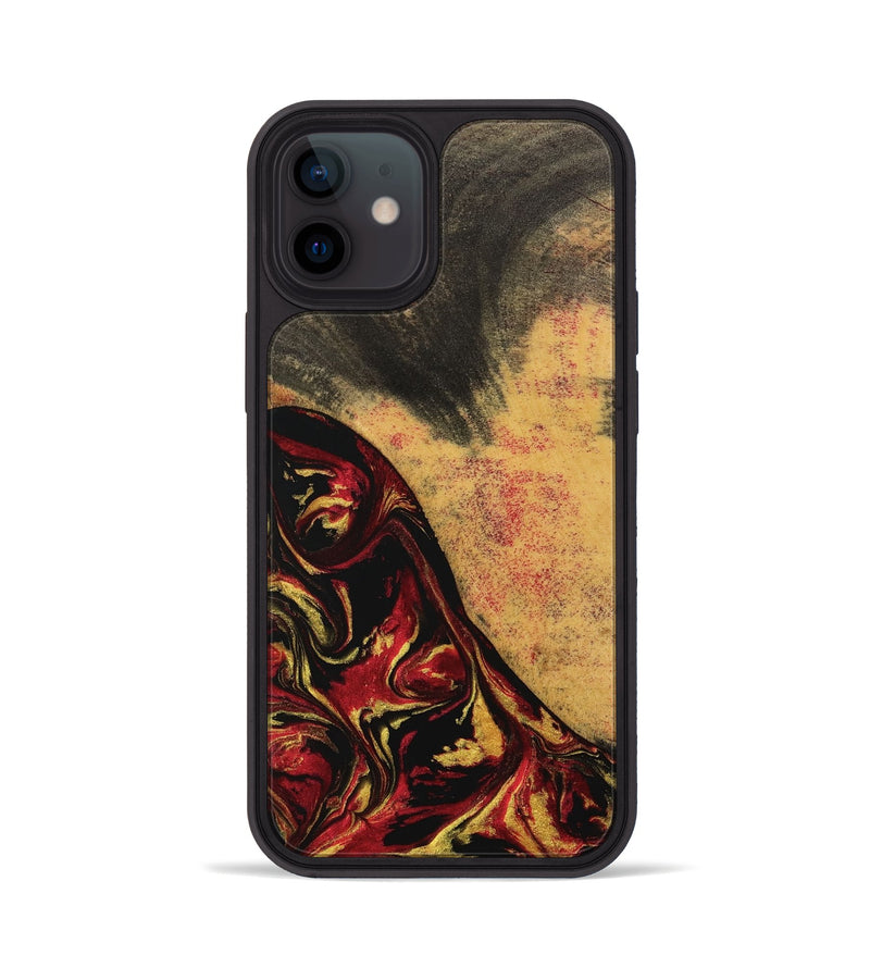 iPhone 12 Wood Phone Case - Hans (Red, 746507)