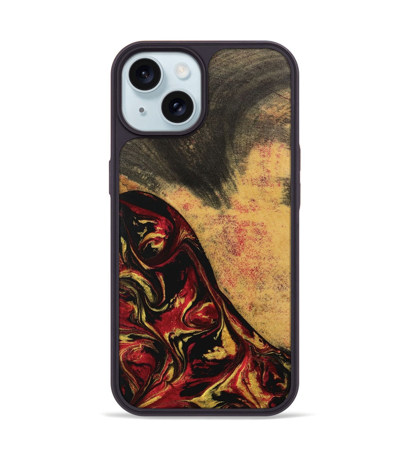 iPhone 15 Wood Phone Case - Hans (Red, 746507)