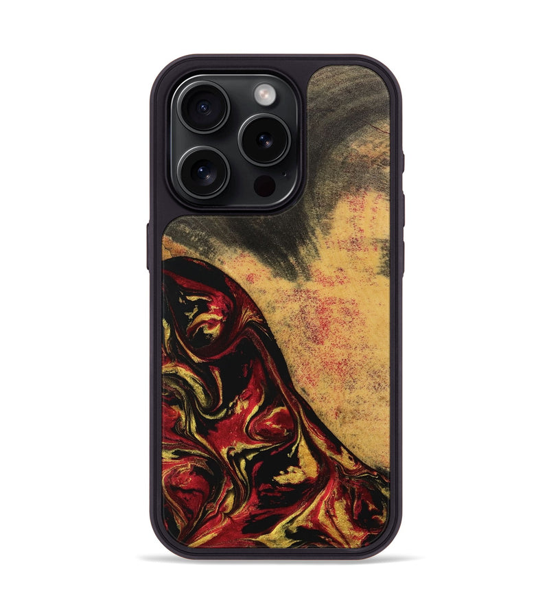 iPhone 15 Pro Wood Phone Case - Hans (Red, 746507)