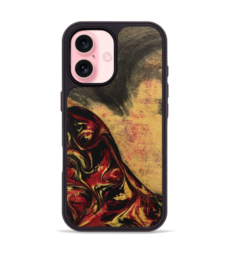 iPhone 16 Wood Phone Case - Hans (Red, 746507)