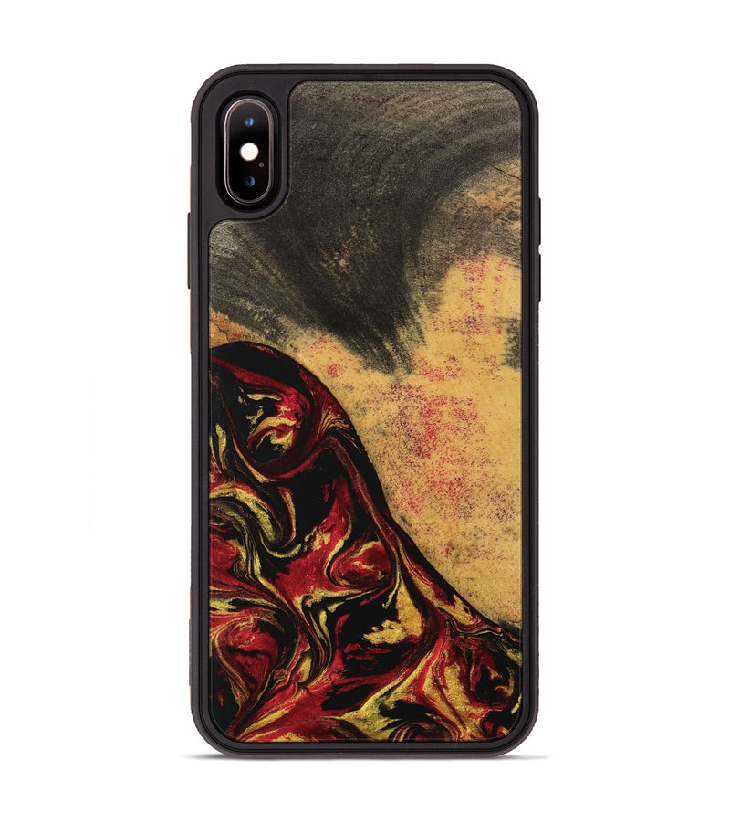 iPhone Xs Max Wood Phone Case - Hans (Red, 746507)