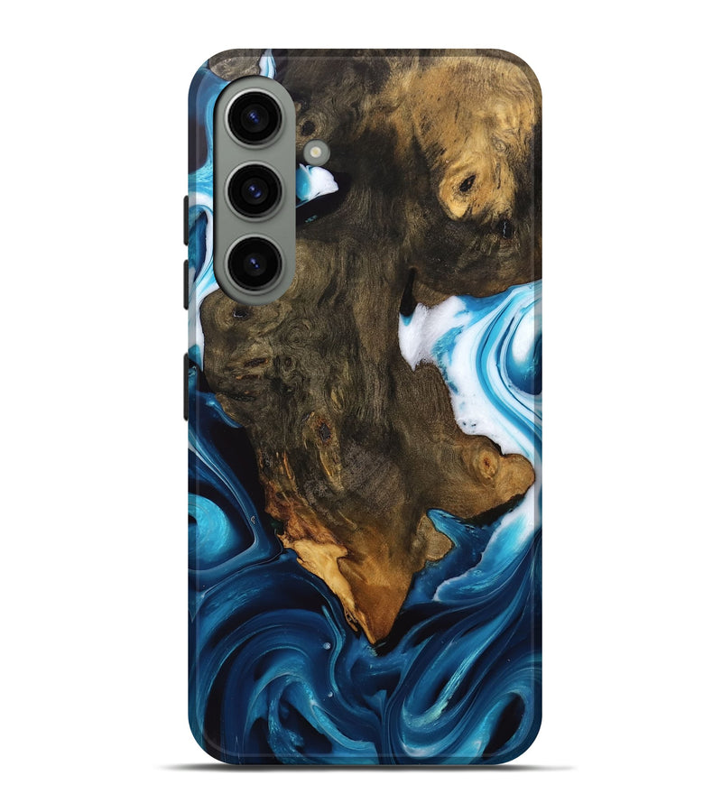 Galaxy S24 Plus Wood Live Edge Phone Case - Khalani (Blue, 746533)