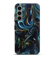 Galaxy S23 Plus ResinArt Live Edge Phone Case - Toby (Teal & Gold, 746534)