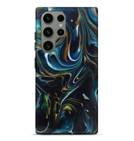 Galaxy S23 Ultra ResinArt Live Edge Phone Case - Toby (Teal & Gold, 746534)