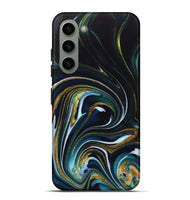 Galaxy S23 Plus ResinArt Live Edge Phone Case - Starr (Teal & Gold, 746537)