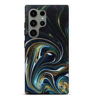 Galaxy S24 Ultra ResinArt Live Edge Phone Case - Starr (Teal & Gold, 746537)