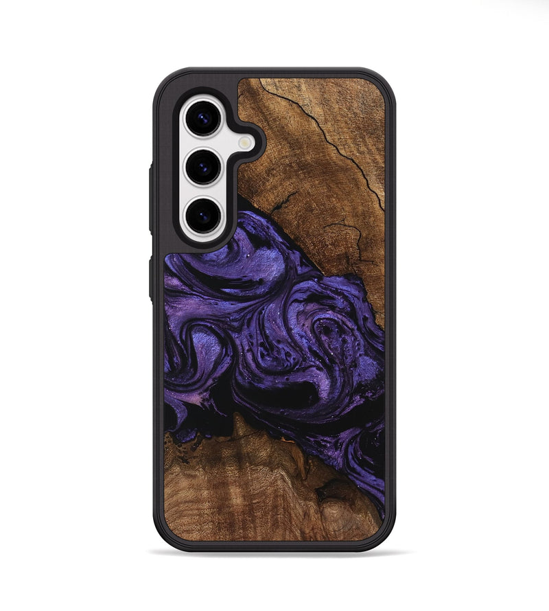 Galaxy S25 Wood Phone Case - Pink (Purple, 746538)