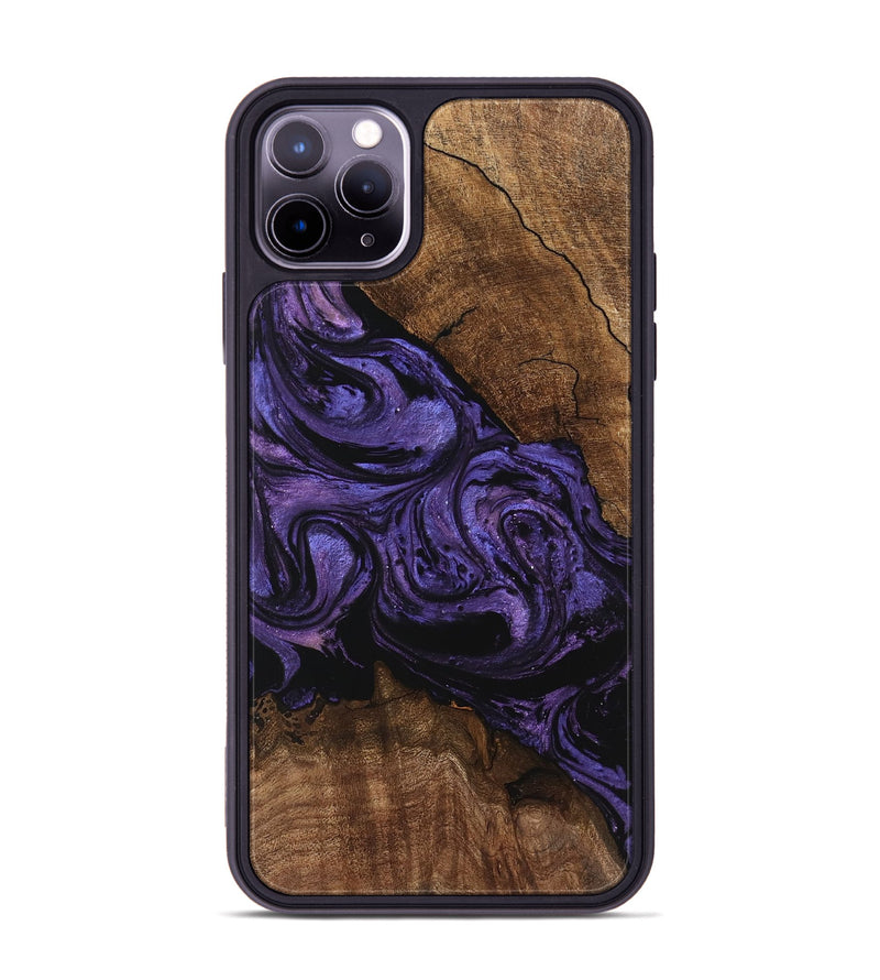 iPhone 11 Pro Max Wood Phone Case - Pink (Purple, 746538)