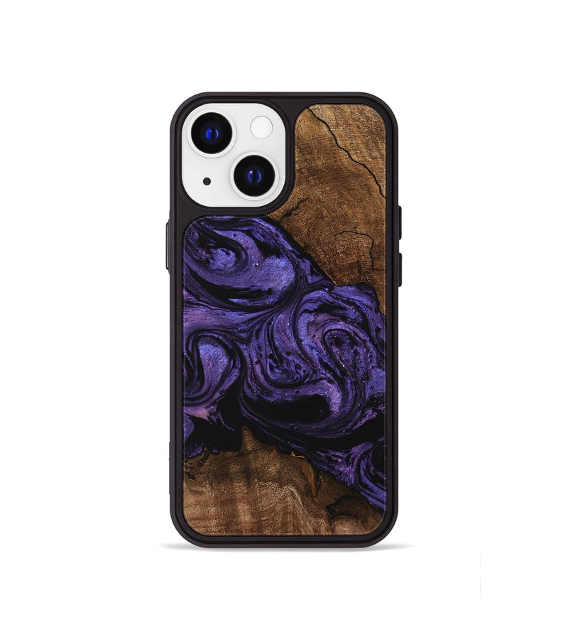 iPhone 13 mini Wood Phone Case - Pink (Purple, 746538)