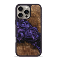 iPhone 16 Pro Max Wood Phone Case - Pink (Purple, 746538)