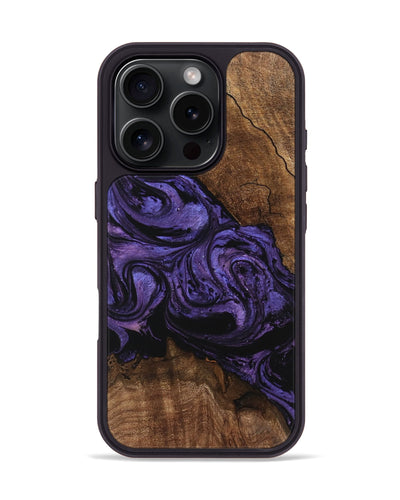 iPhone 16 Pro Wood Phone Case - Pink (Purple, 746538)