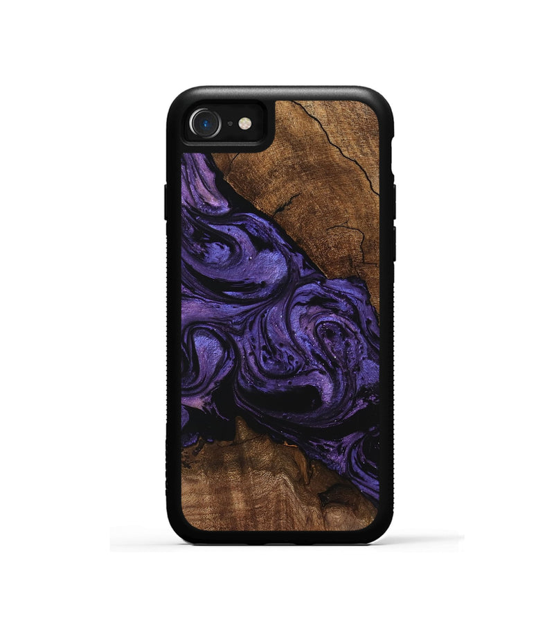 iPhone SE Wood Phone Case - Pink (Purple, 746538)