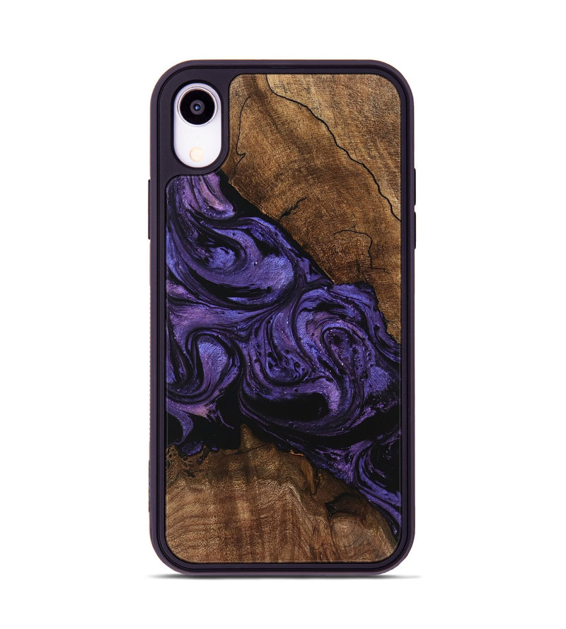 iPhone Xr Wood Phone Case - Pink (Purple, 746538)