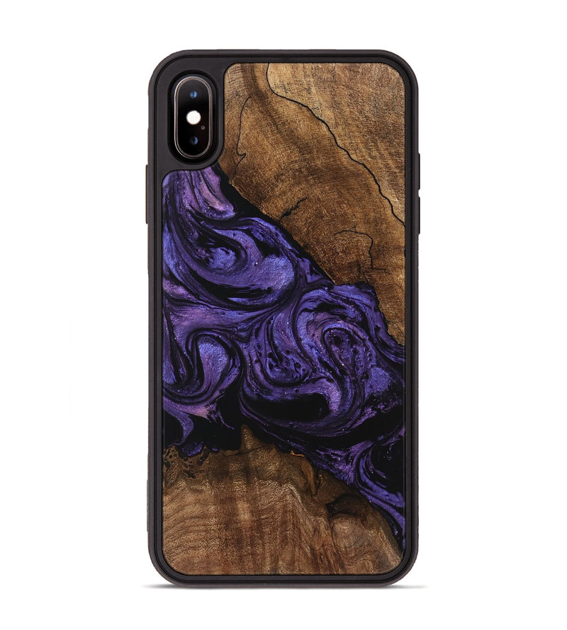 iPhone Xs Max Wood Phone Case - Pink (Purple, 746538)