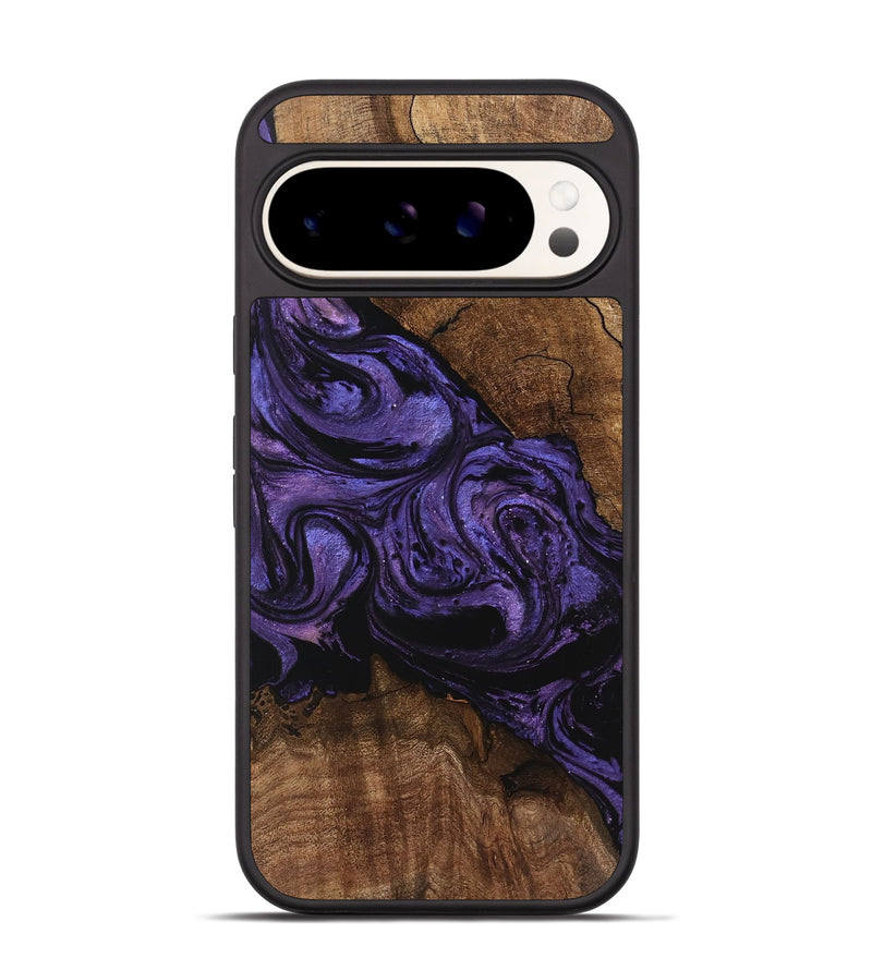 Pixel 9 Wood Phone Case - Pink (Purple, 746538)