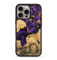 iPhone 16 Pro Max Wood Phone Case - Izaiah (Purple, 746539)