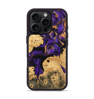 iPhone 16 Pro Wood Phone Case - Izaiah (Purple, 746539)