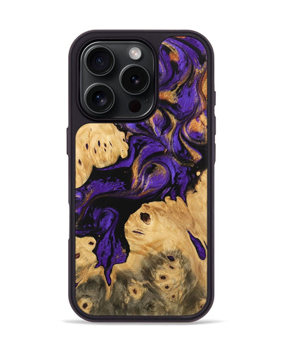 iPhone 16 Pro Wood Phone Case - Izaiah (Purple, 746539)