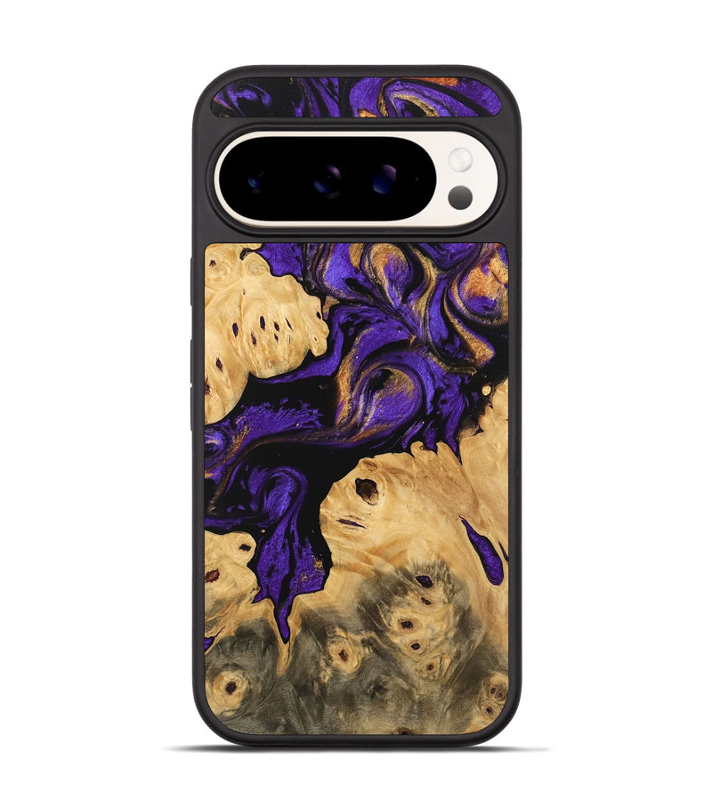 Pixel 9 Wood Phone Case - Izaiah (Purple, 746539)